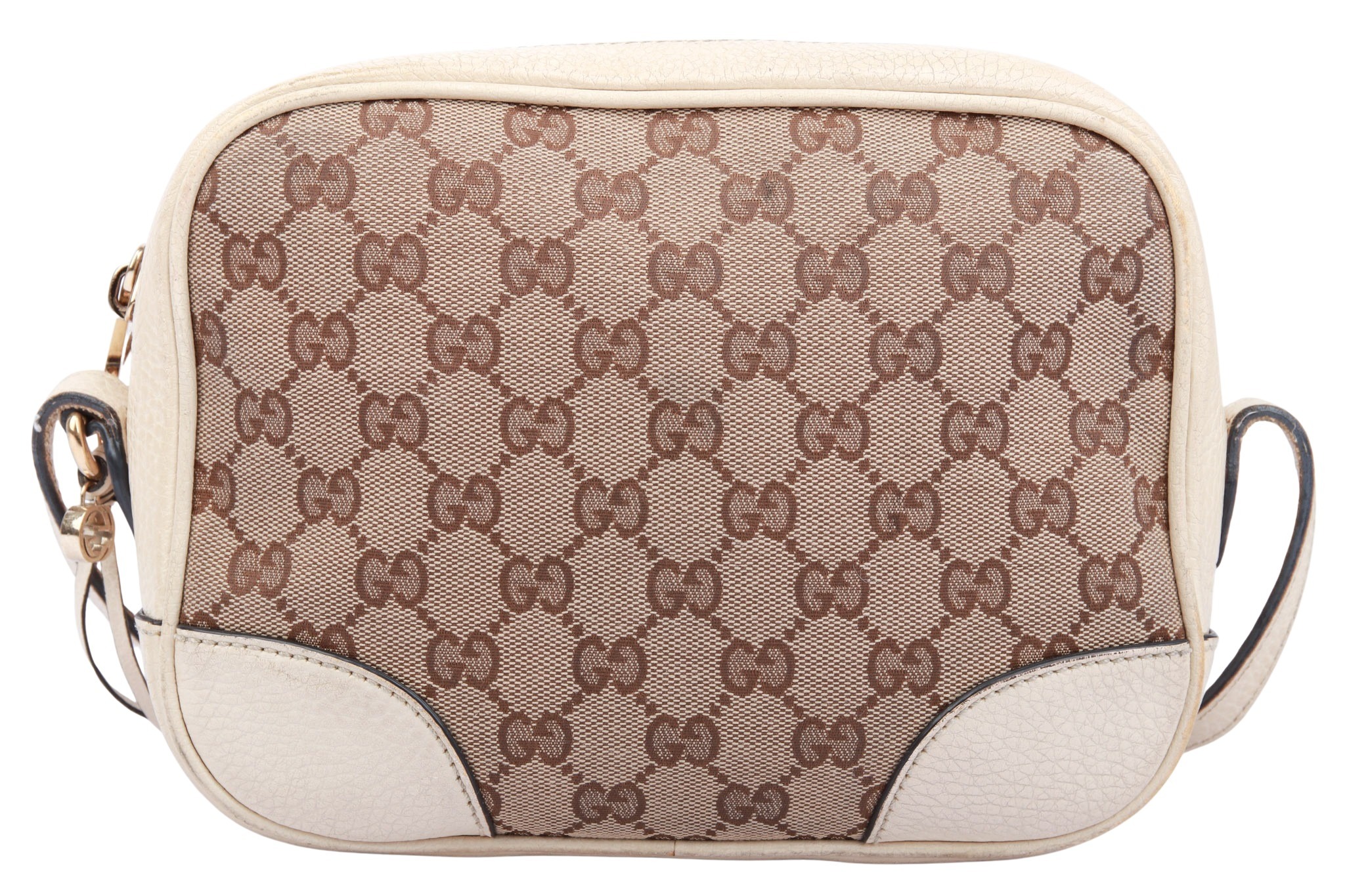 Gucci Guccissima Umhängetasche Leder Creme