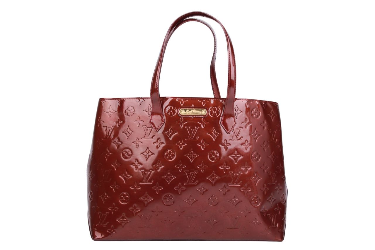 Louis Vuitton Wilshire MM Monogram Vernis Rot
