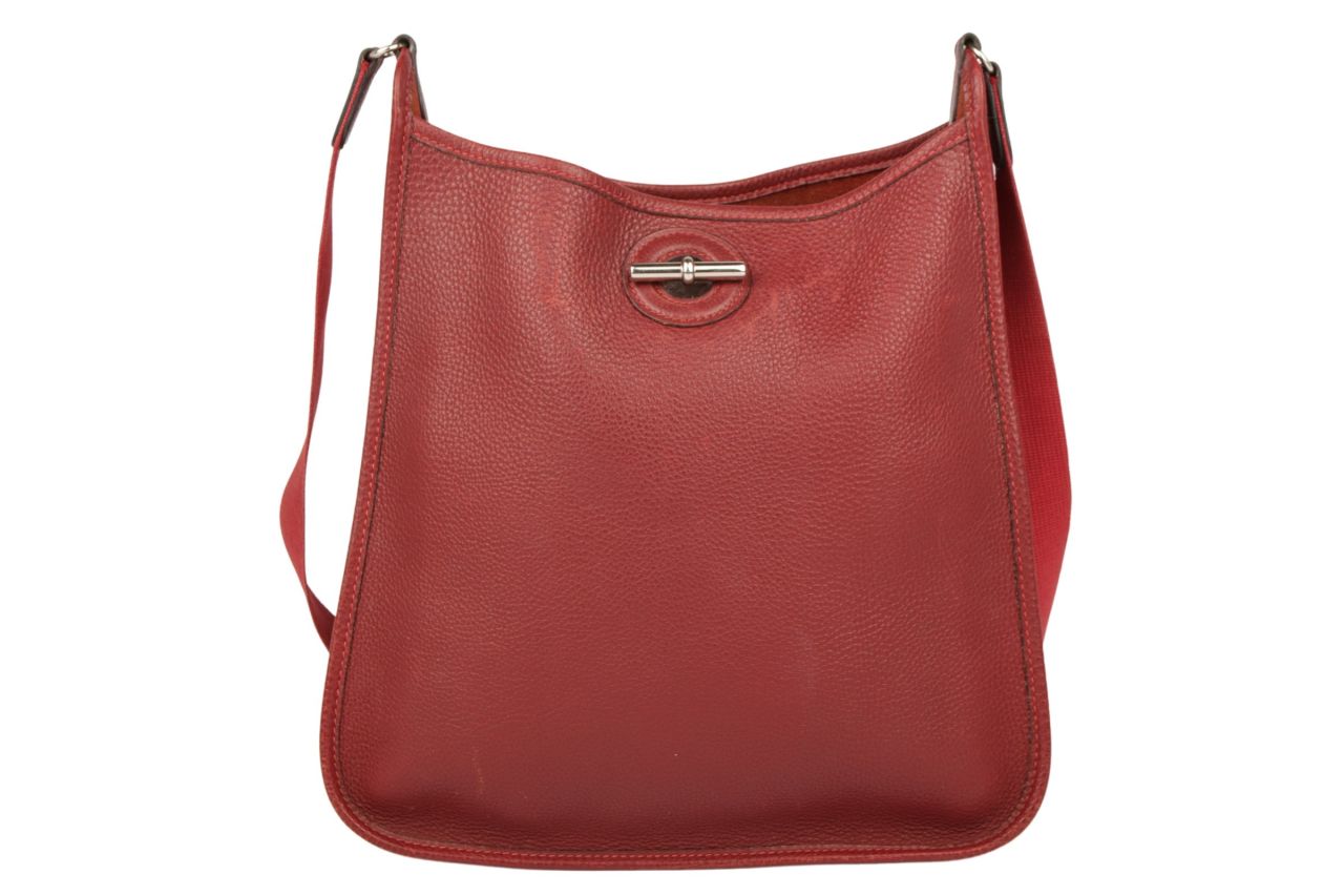 Hermès Vespa Bag Clemence Rouge H