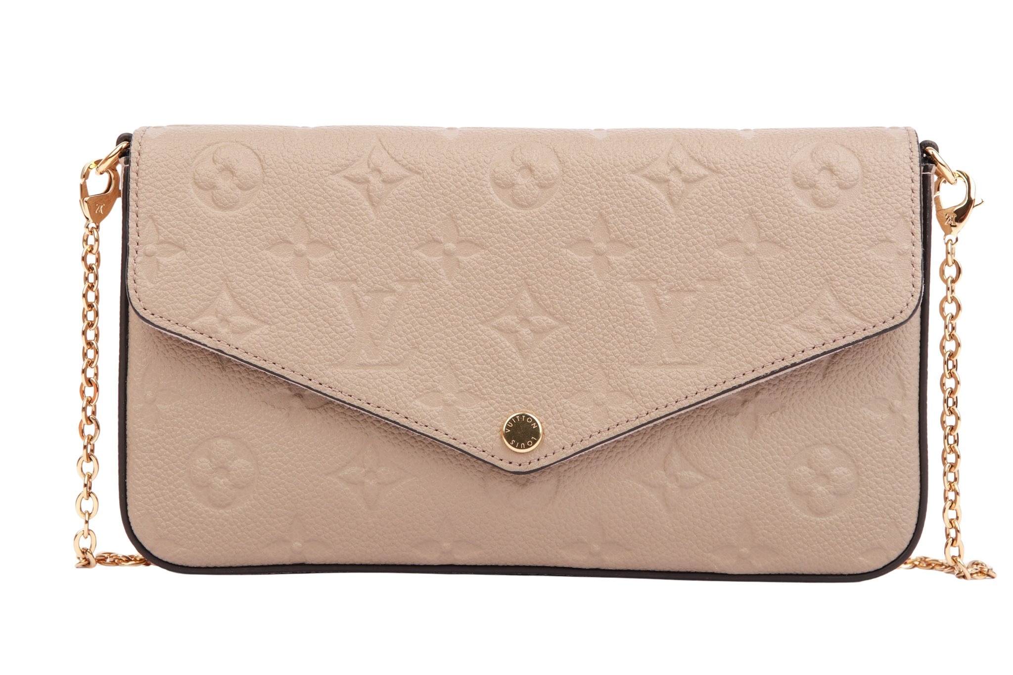 Louis Vuitton Pochette Felicie Beige Monogram Empreinte