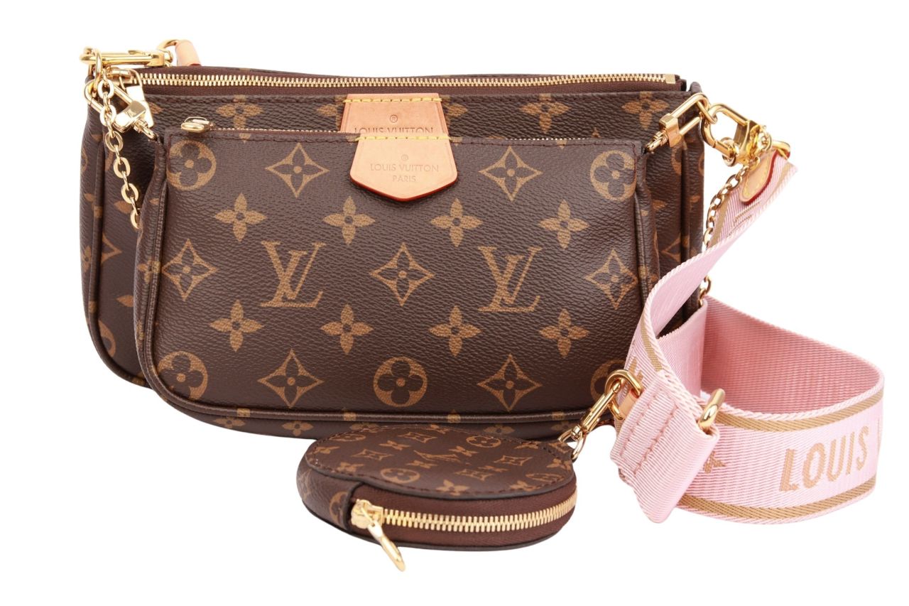 Louis Vuitton Multi Pochette Monogram Canvas Rosa