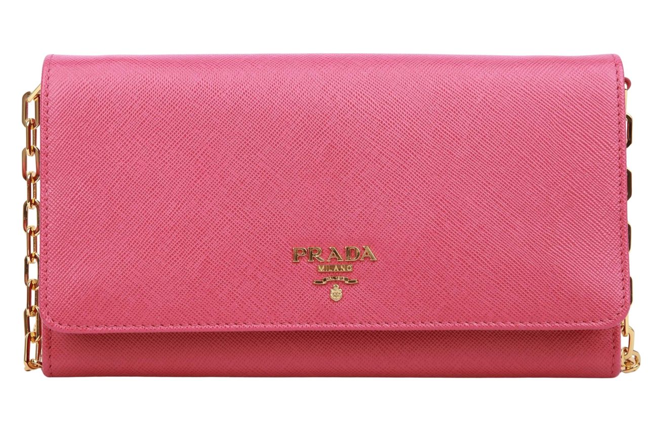 Prada Wallet on Chain Pink