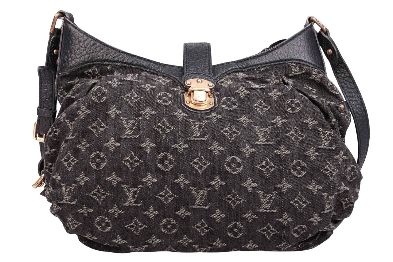 Louis Vuitton Mahina Denim Tasche Schwarz