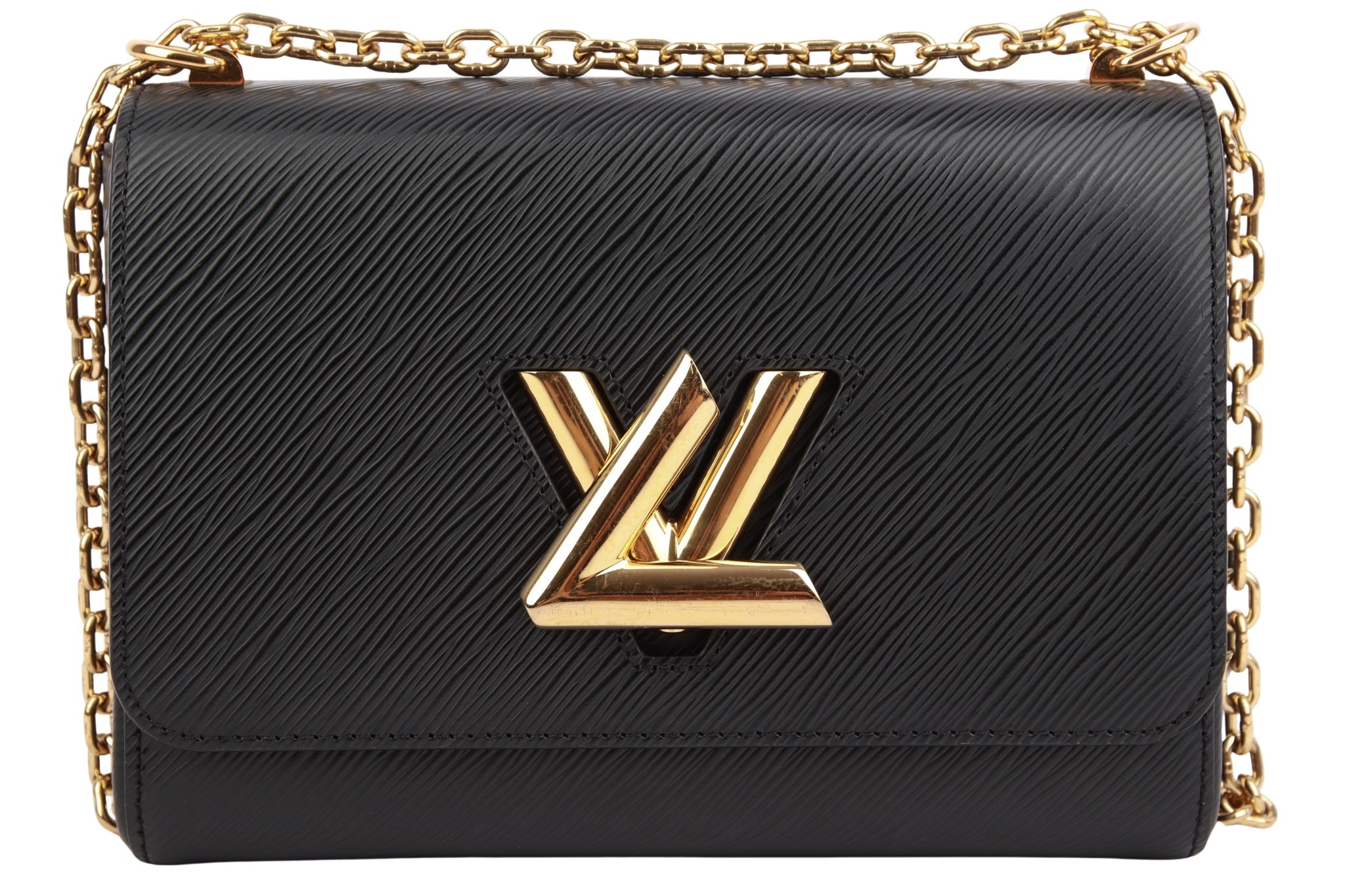 Louis Vuitton Twist MM Epi Leder Schwarz