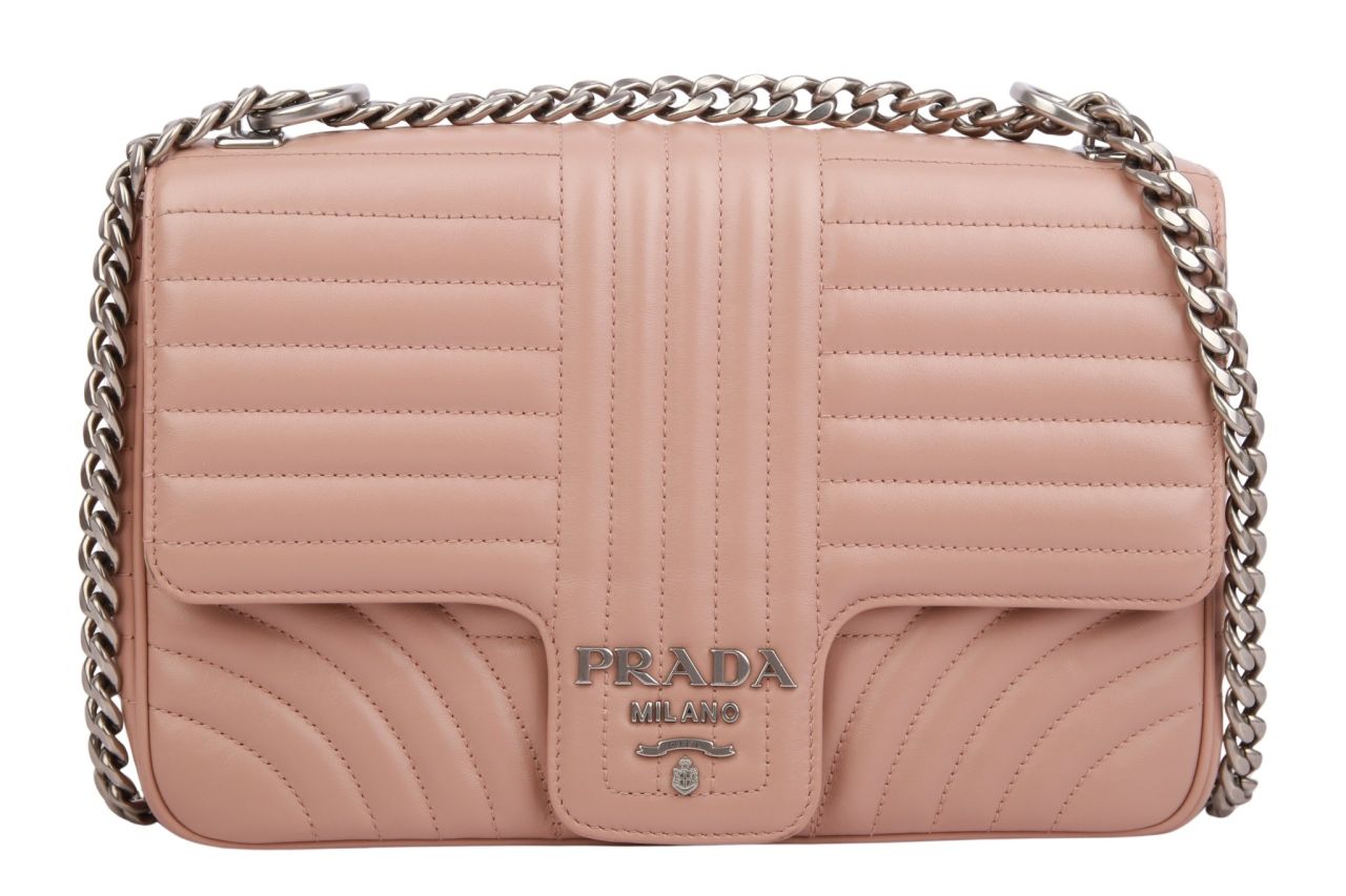 Prada Diagramme Crossbody Bag Altrosa