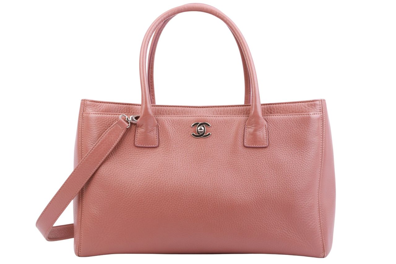 Chanel Executive Shopper Braun Leder