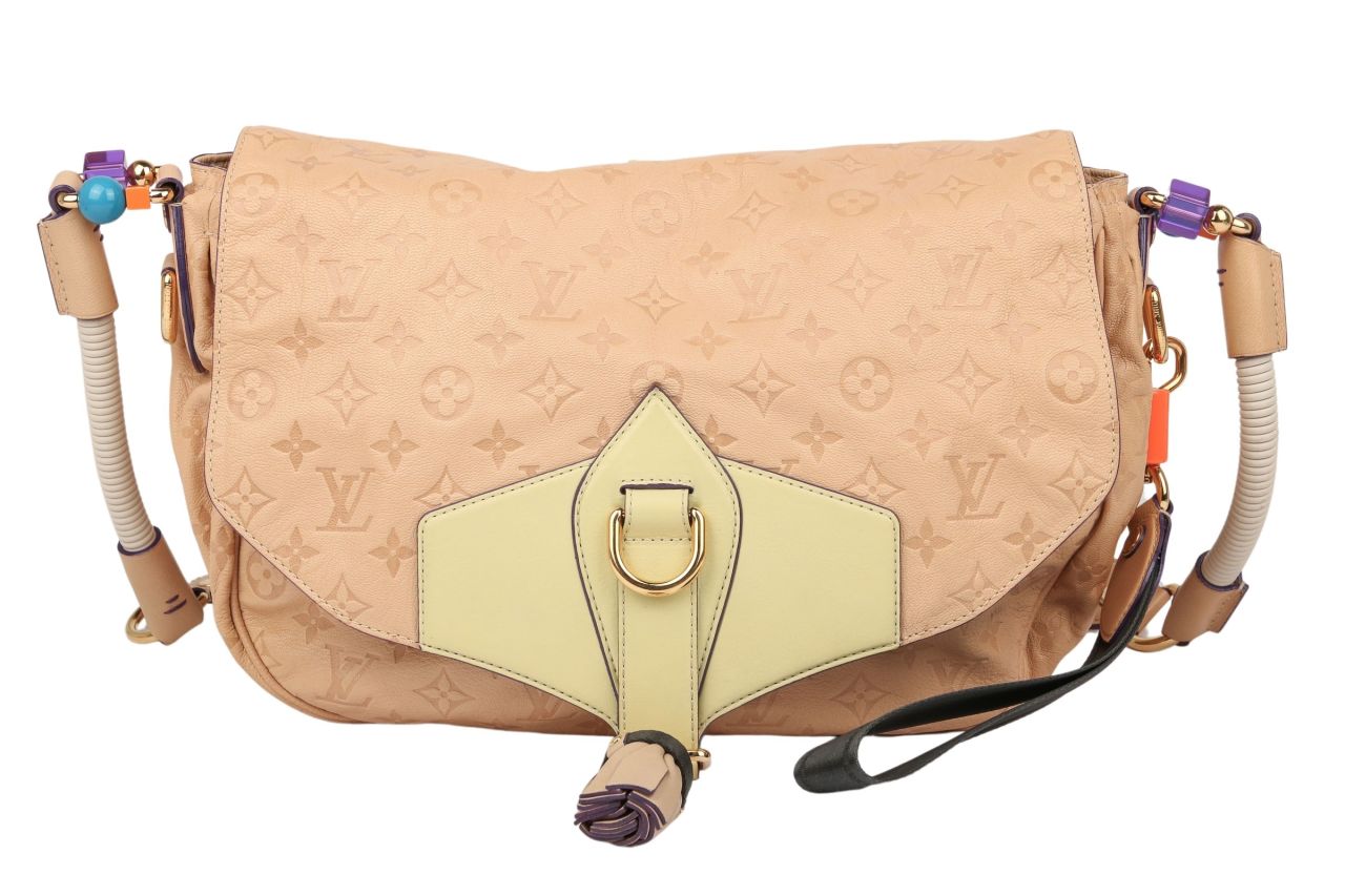 Louis Vuitton Underground Messenger Bag Monogram Empreinte Beige