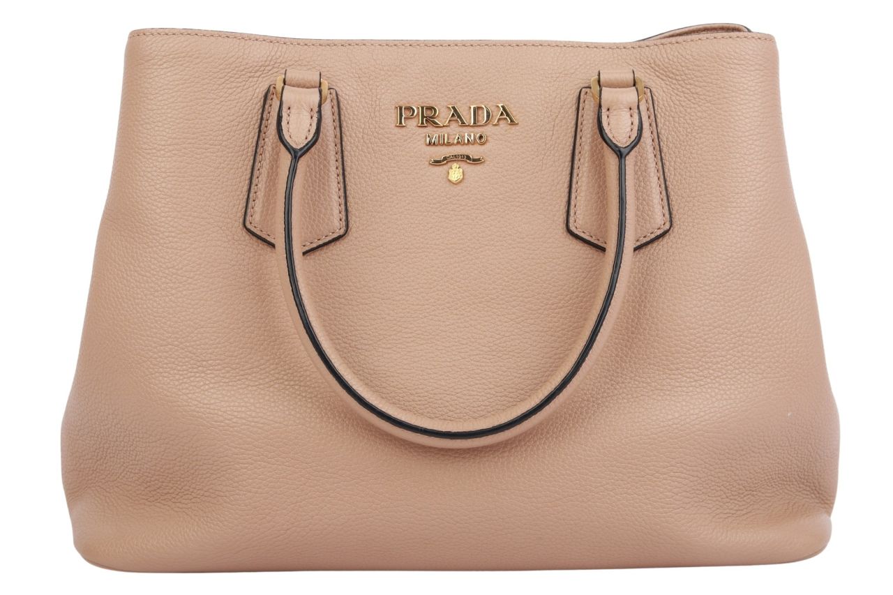 Prada Shopper Leder Beige