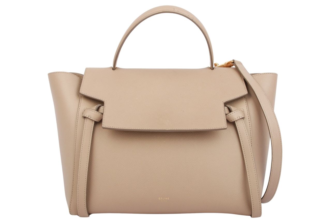 Céline Belt Bag Leder Beige