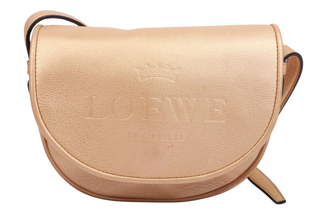 Loewe Heritage Umhängetasche Leder Gold