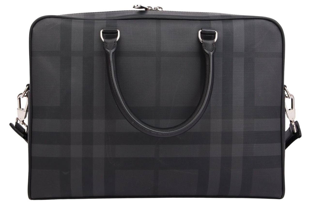 Burberry Aktentasche Leder Schwarz