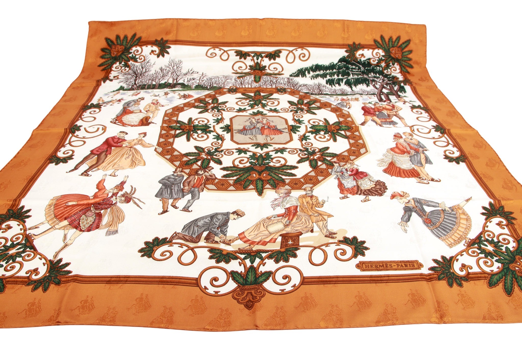 Hermès Carré "Joies d'Hiver" Seide 90 x 90 cm