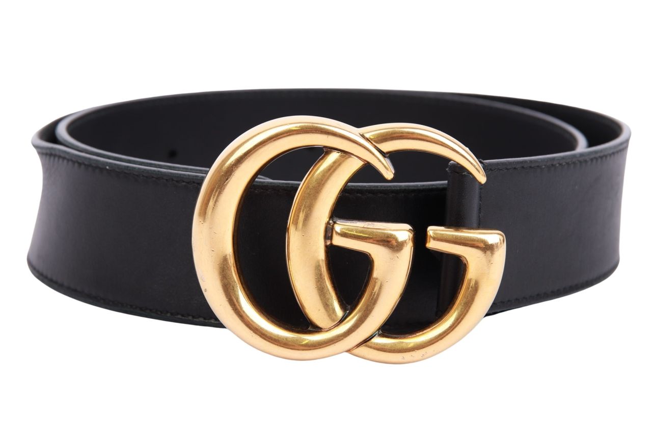 Gucci Marmont GG Gürtel Breit Schwarz Gr. 80