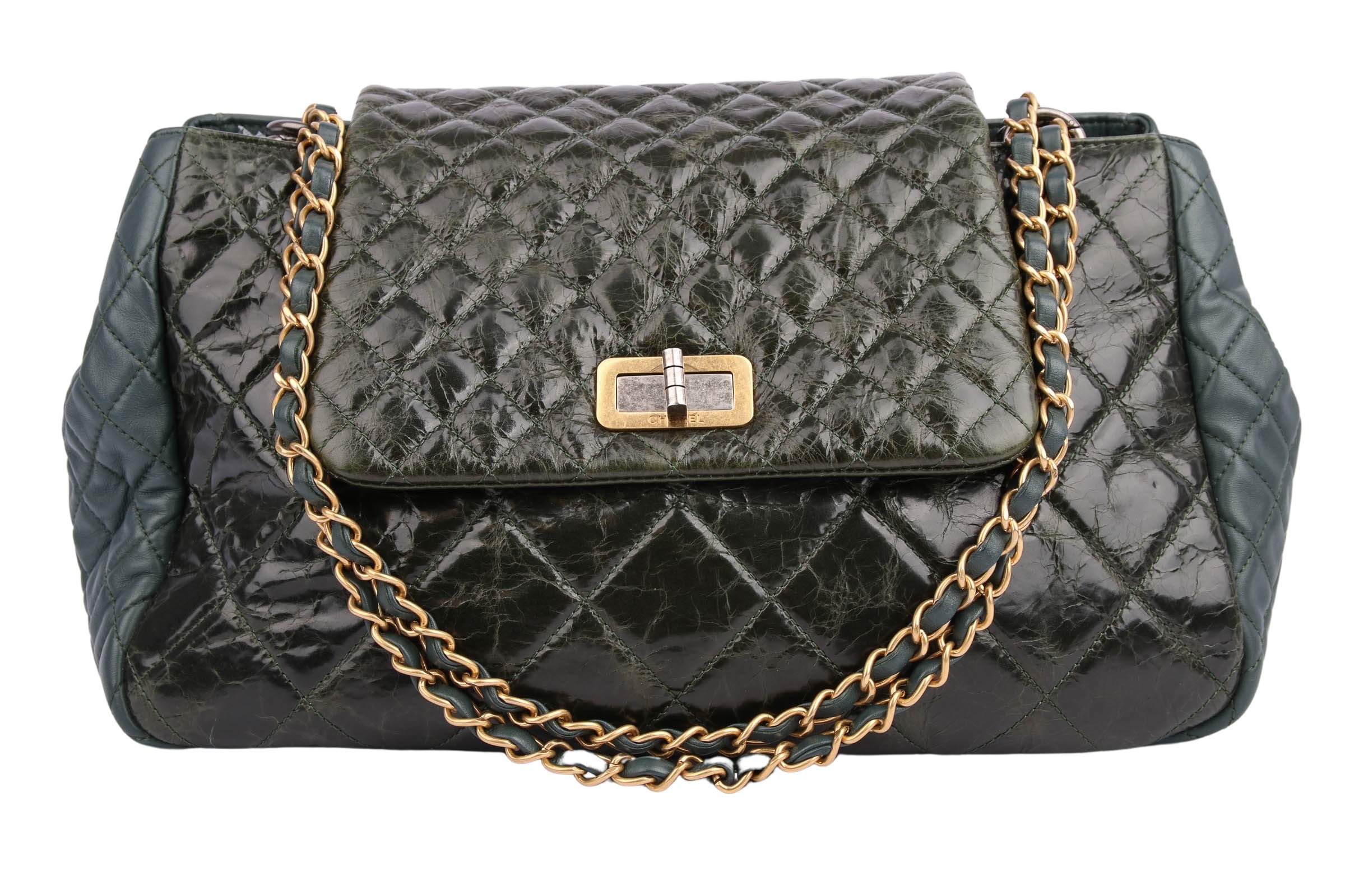 Chanel Gray Reissue Accordion Flap Bag