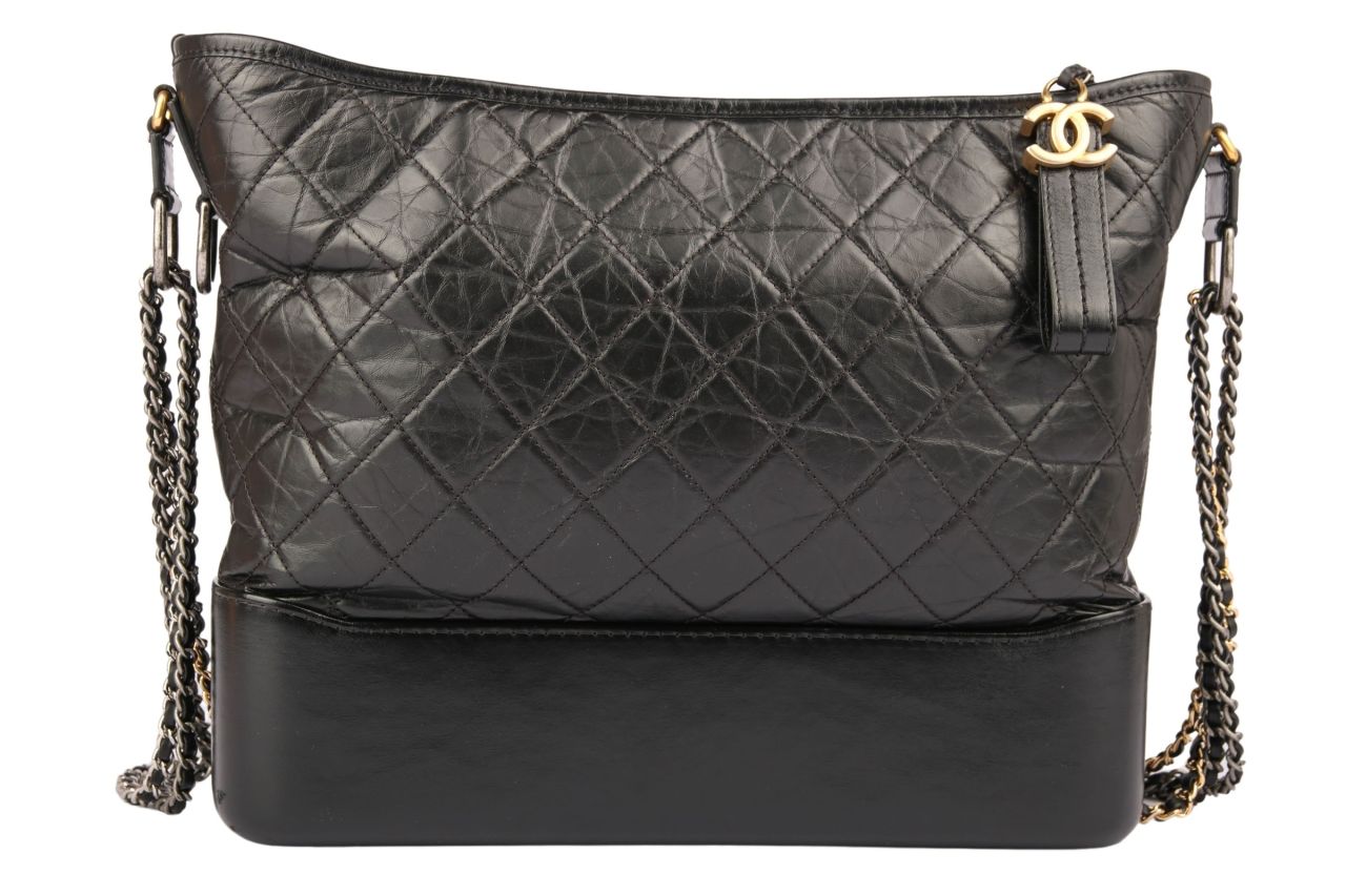 CHANEL Gabrielle Medium Calfskin Leather Hobo Bag