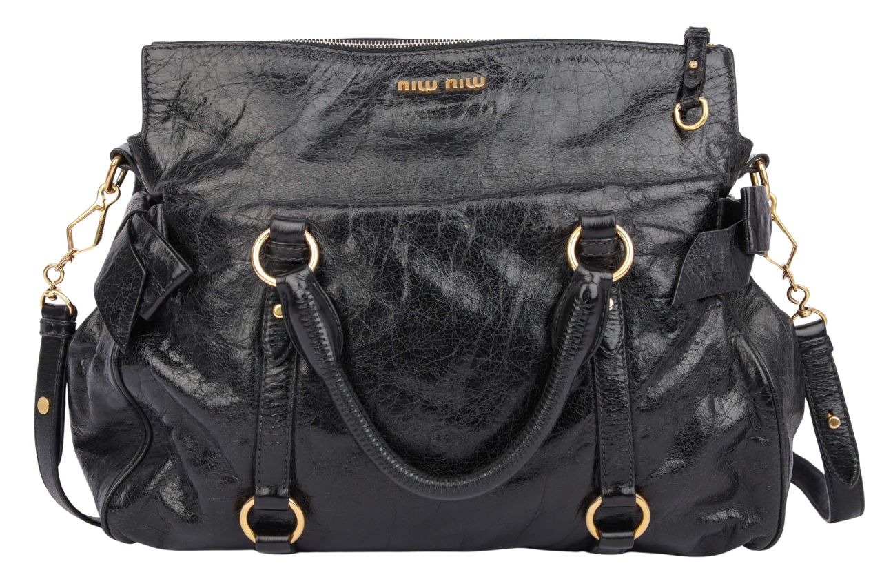 Miu Miu Bow Bag Schwarz