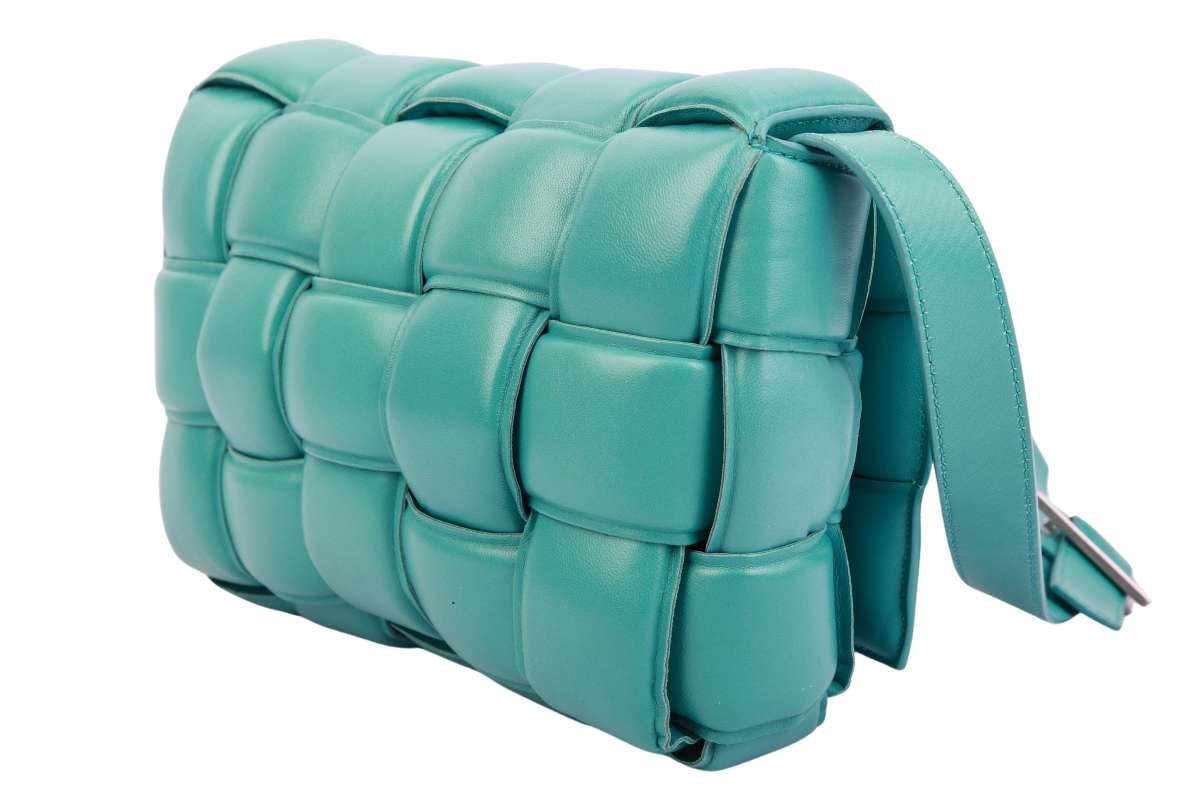 Bottega Veneta Padded Cassette Türkis | Luxussachen.com