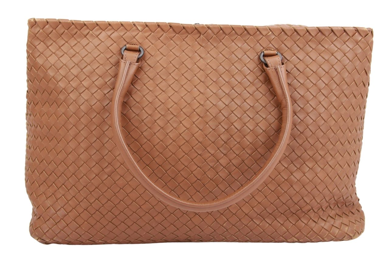 Bottega Veneta Intrecciato Roma Leder Braun