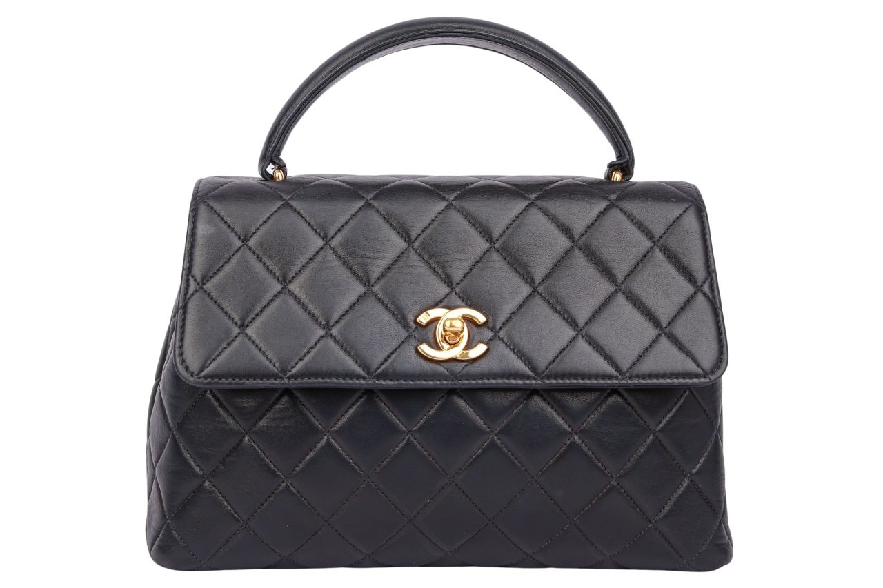 Chanel Matelassé Handtasche Schwarz