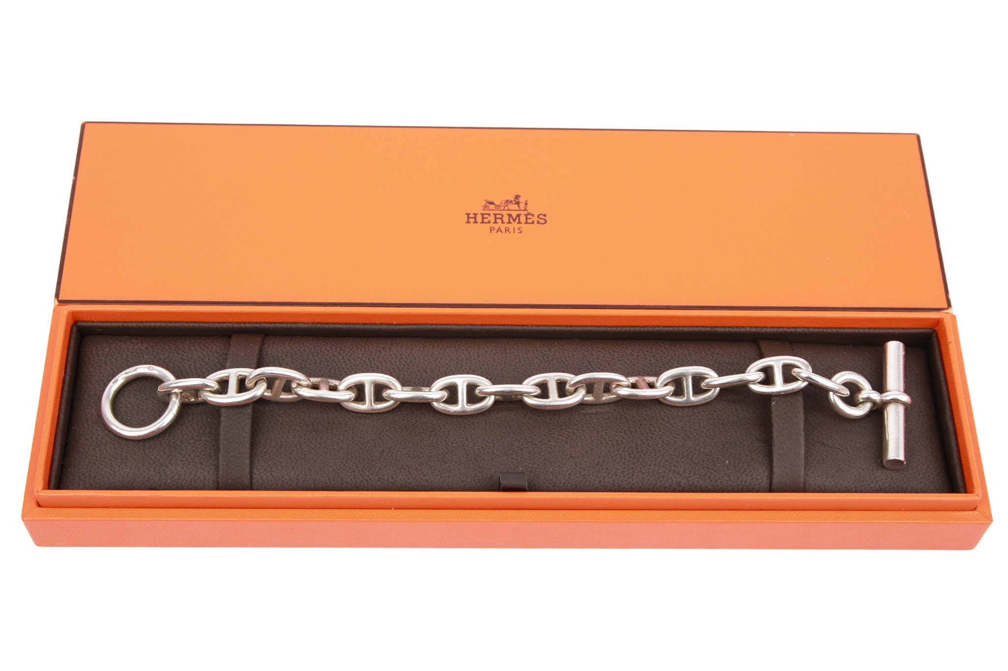 Hermès Armband Chaîne d'Ancre Silber