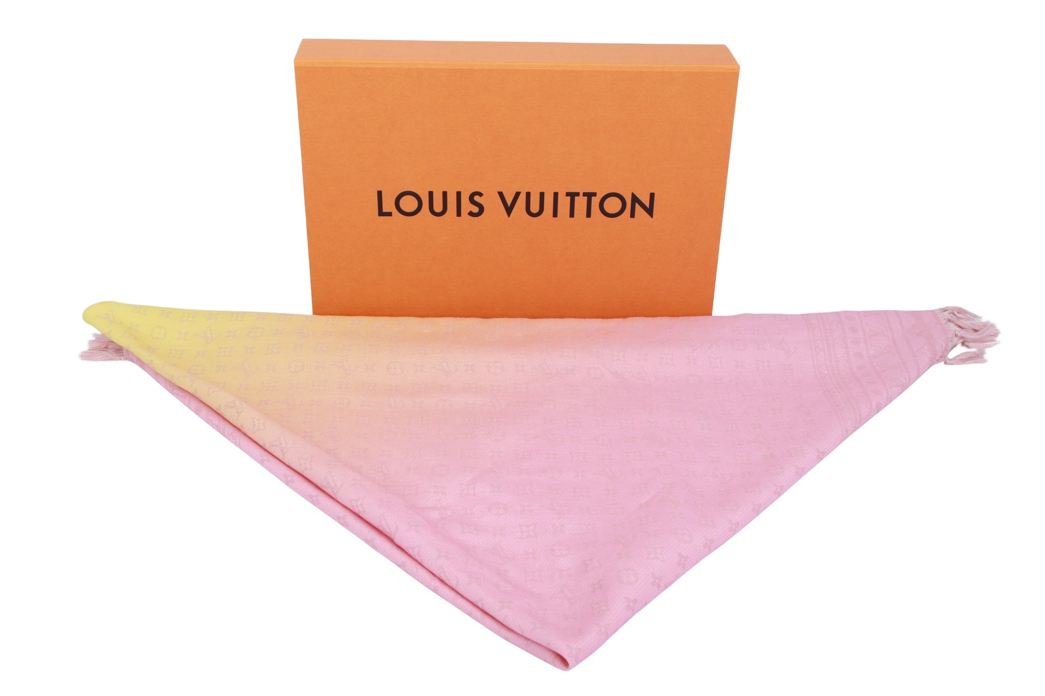Louis Vuitton Dreieckstuch Rosa / Gelb