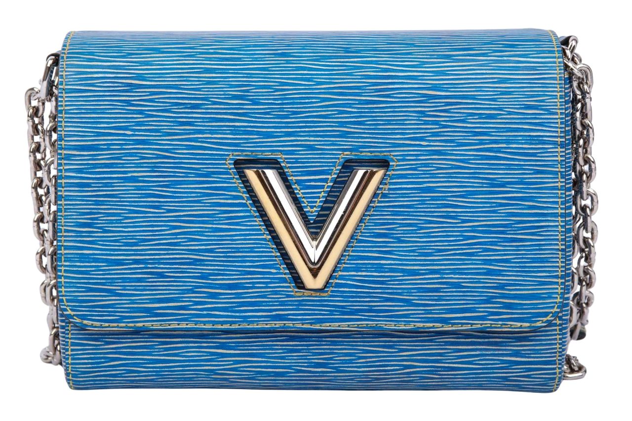 Louis Vuitton Twist MM Epi Leder Blau