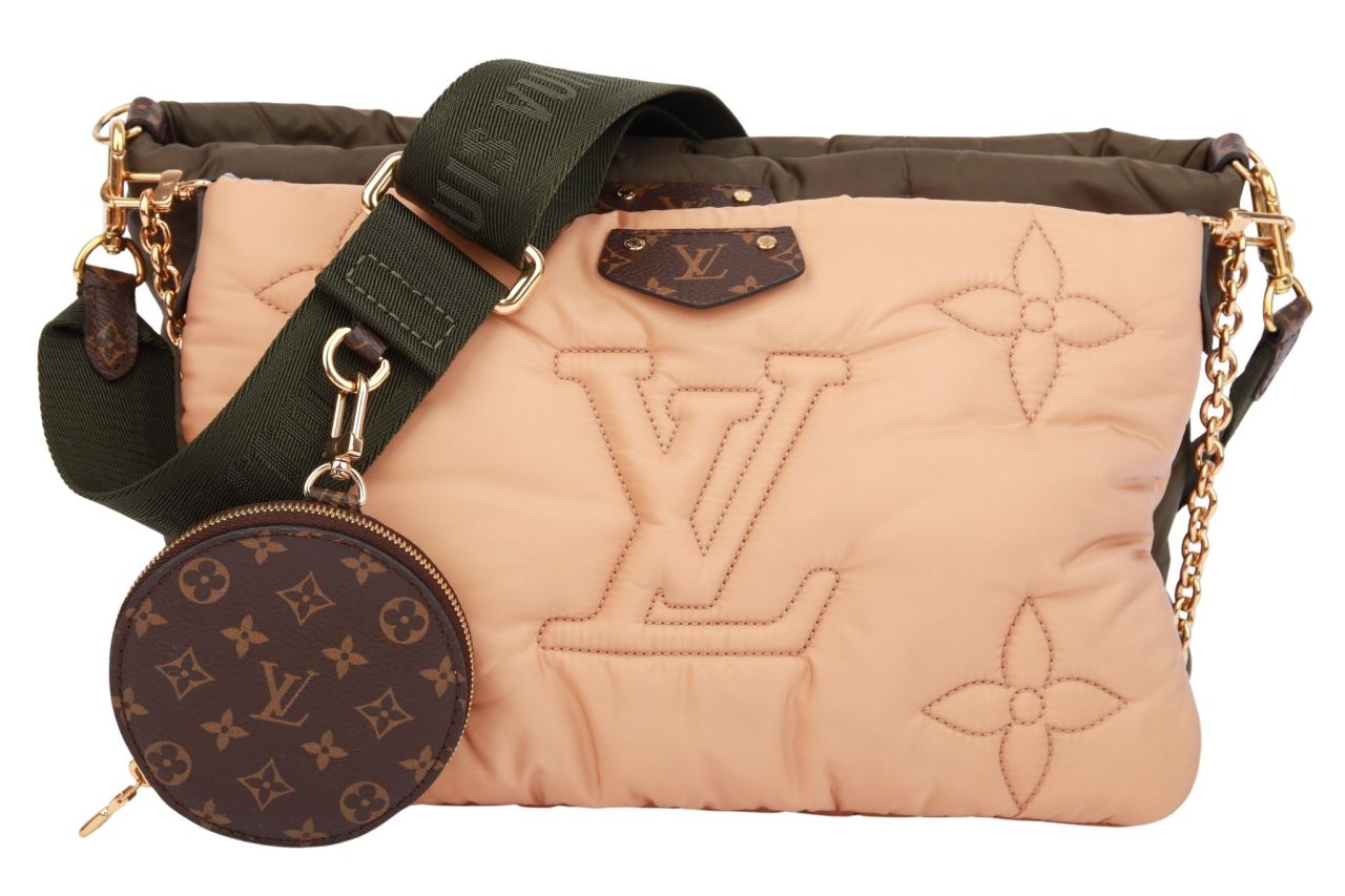 Louis Vuitton Multi Pochette Pillow Monogram Nylon Khaki / Beige