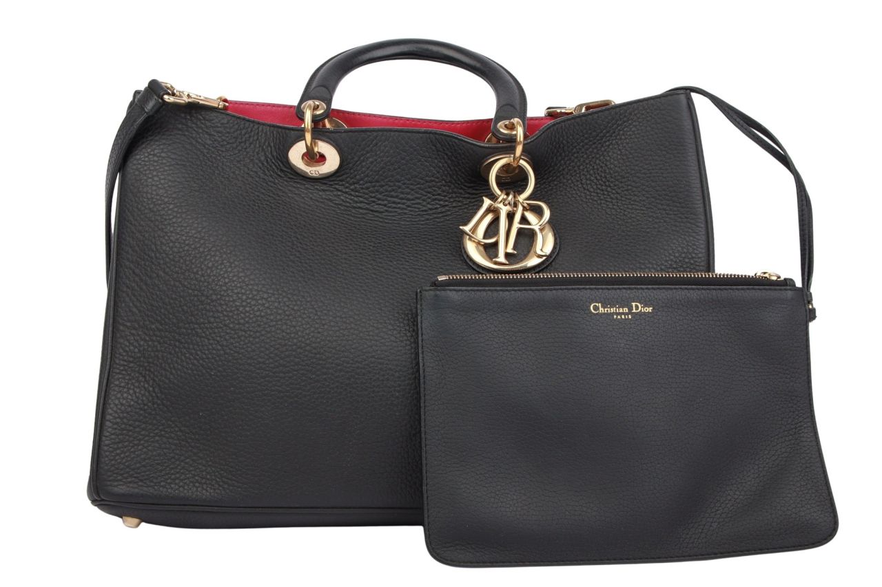 Dior Diorissimo Bag Leder Schwarz