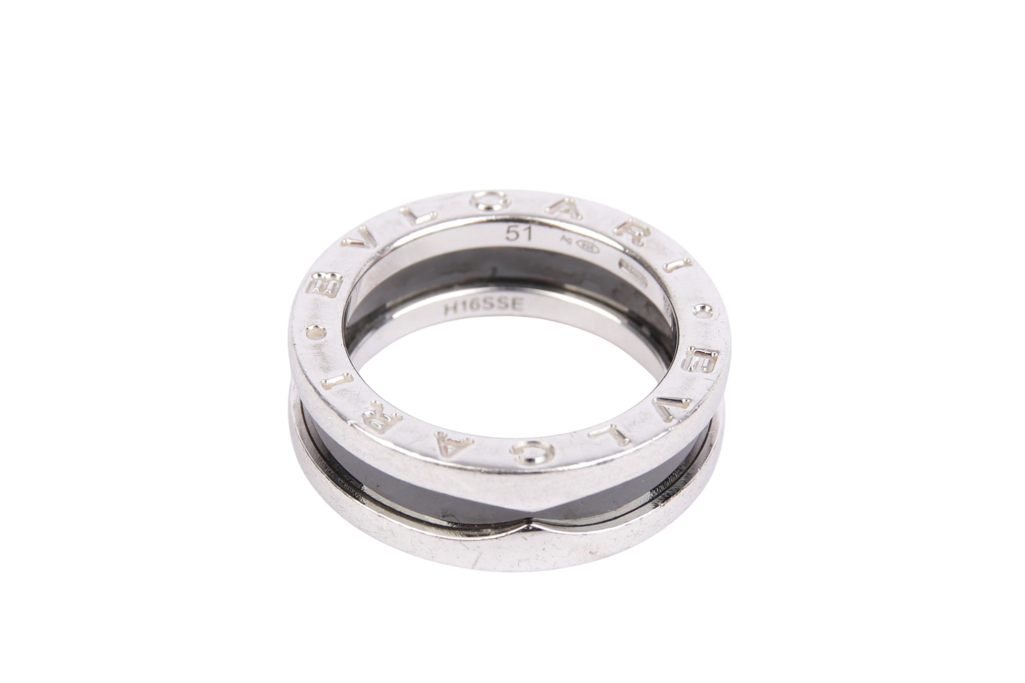 Bulgari Ring Save the Children Edition Silver Ceramik Gr. 51
