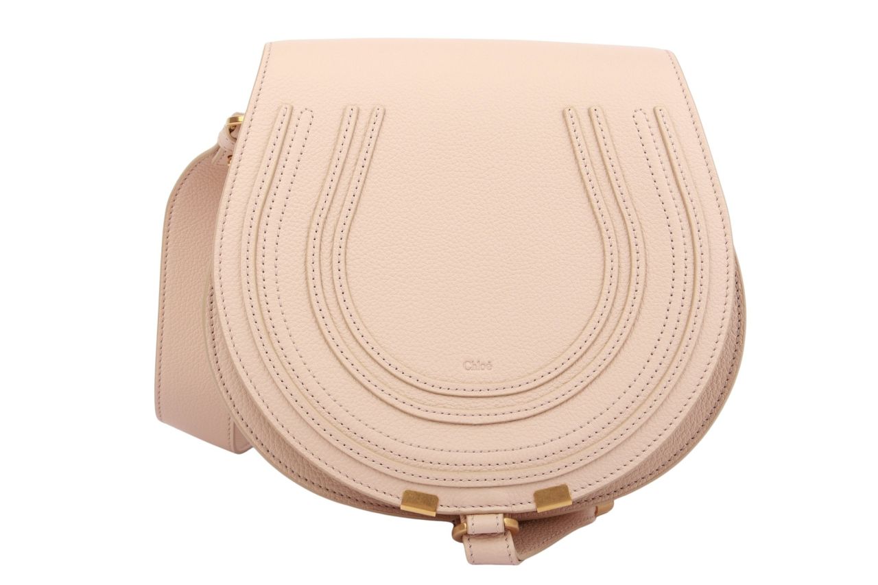 Chloé Marcie Saddle Bag Medium Beige
