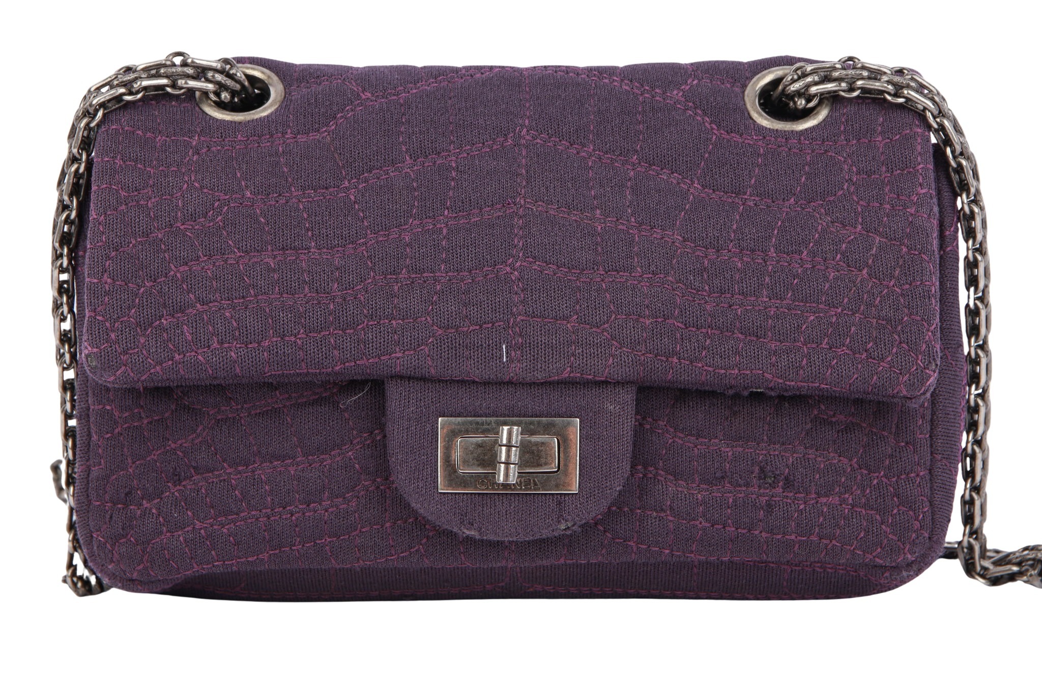 Chanel 2.55 Reissue Small Stoff Lila