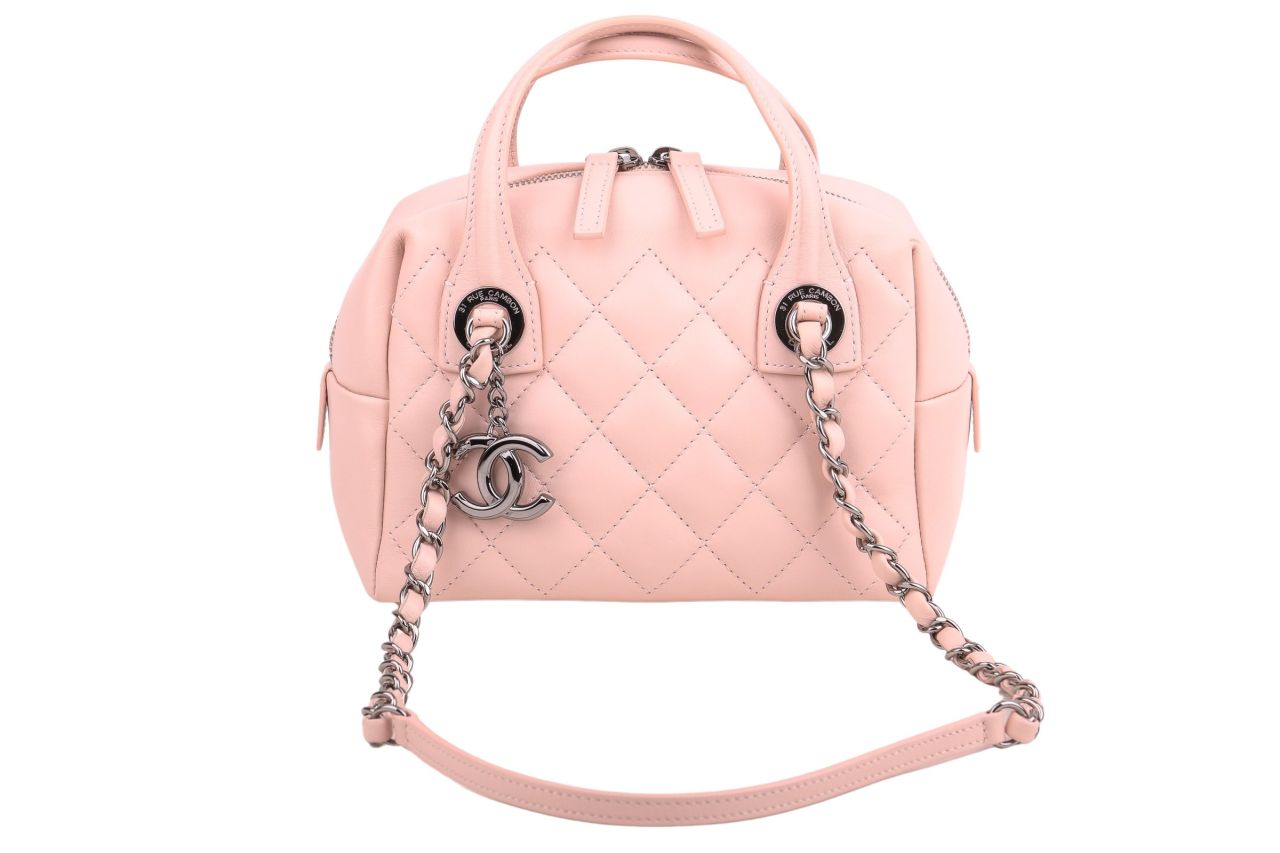 Chanel Handtasche Mini Gesteppt Rosa