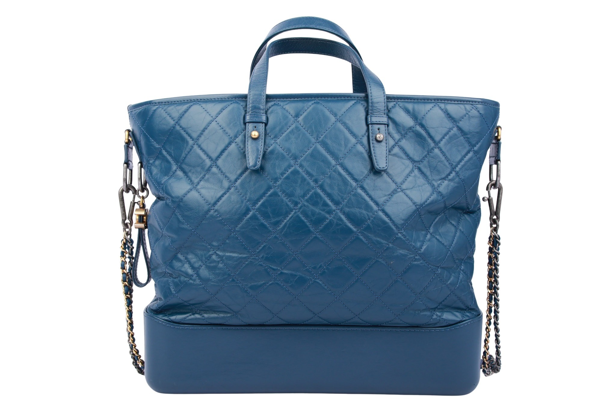 Chanel Gabrielle Shopper Large Blau Leder