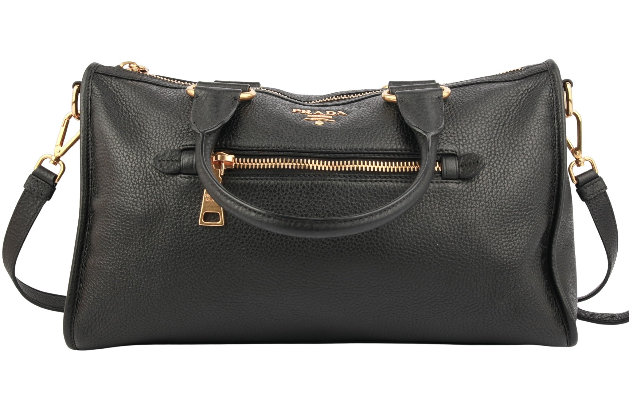 Prada Handtasche Leder Schwarz