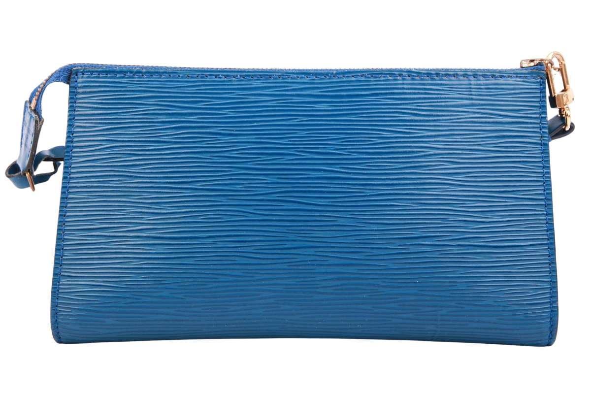 Louis Vuitton Pochette Epi Leder Blau | Luxussachen.com