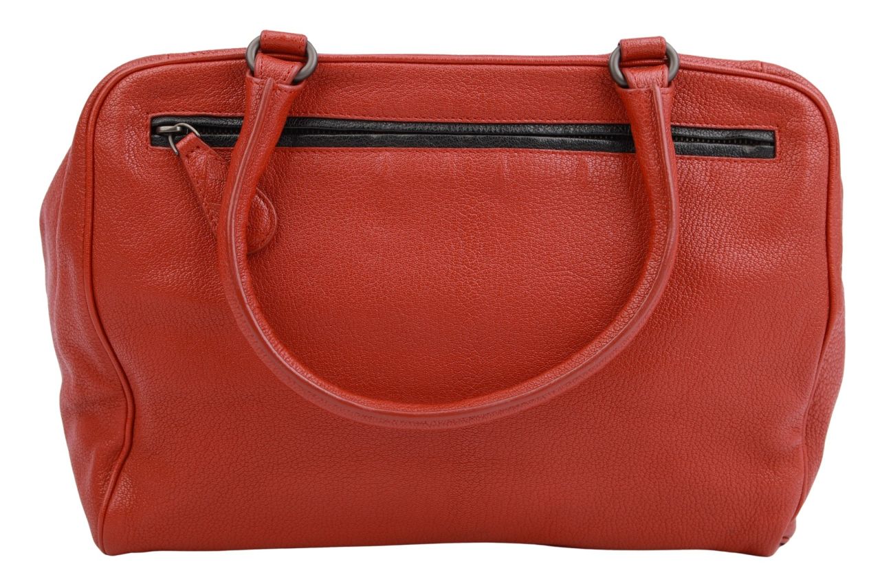 Bottega Veneta Handtasche Rostrot Leder