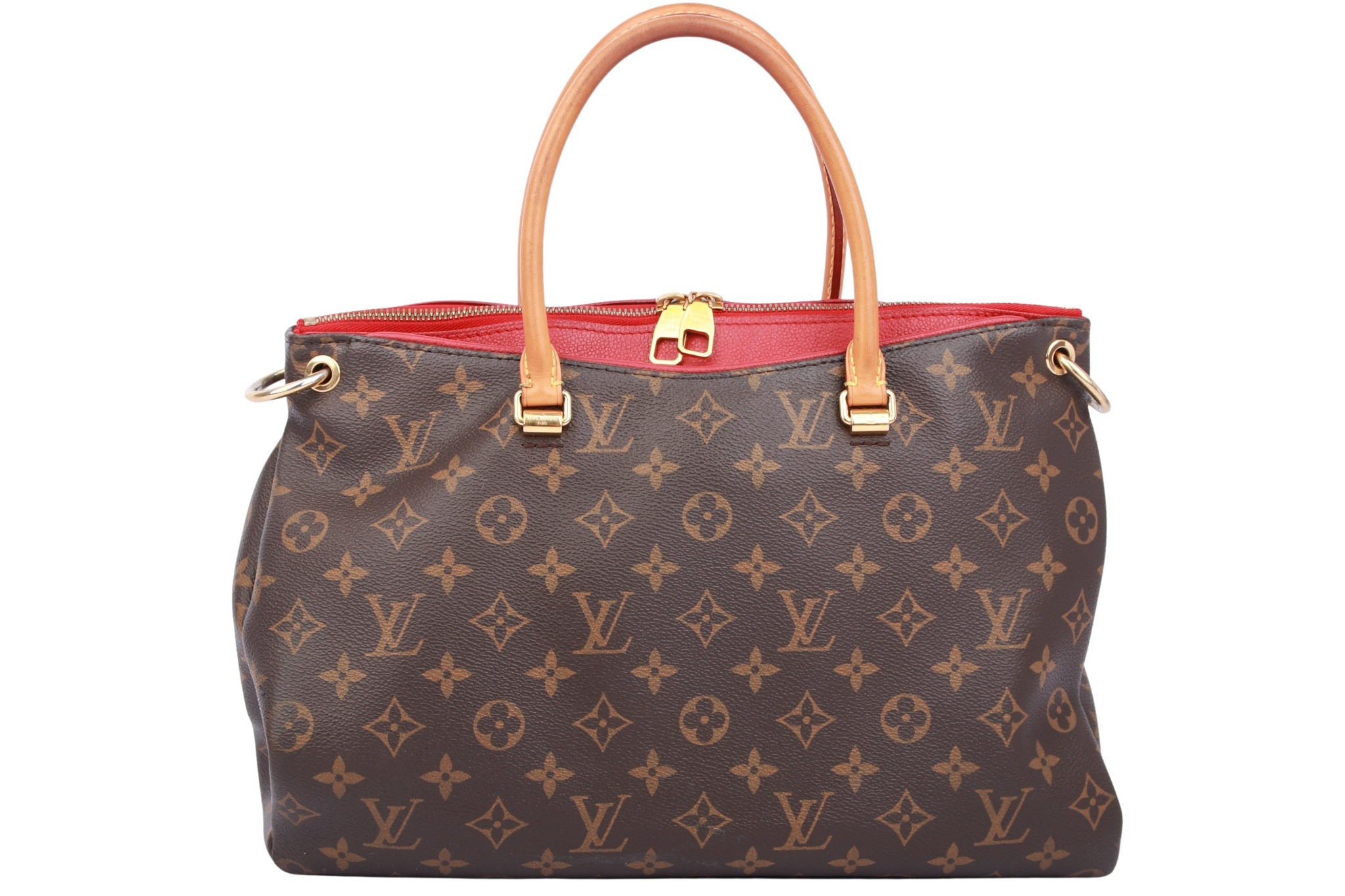 Louis Vuitton Pallas MM Monogram Canvas / Burgunder