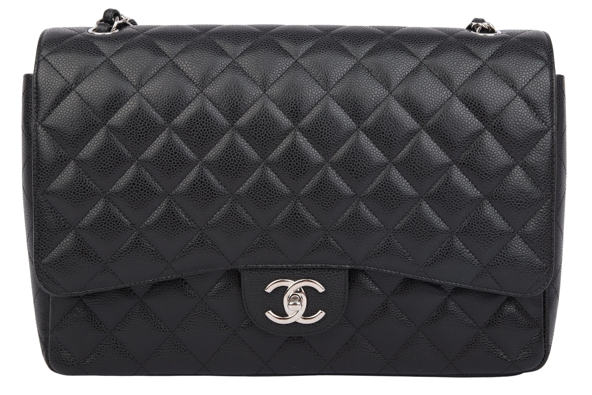 Chanel Timeless Maxi Flap Bag Kaviarleder Schwarz