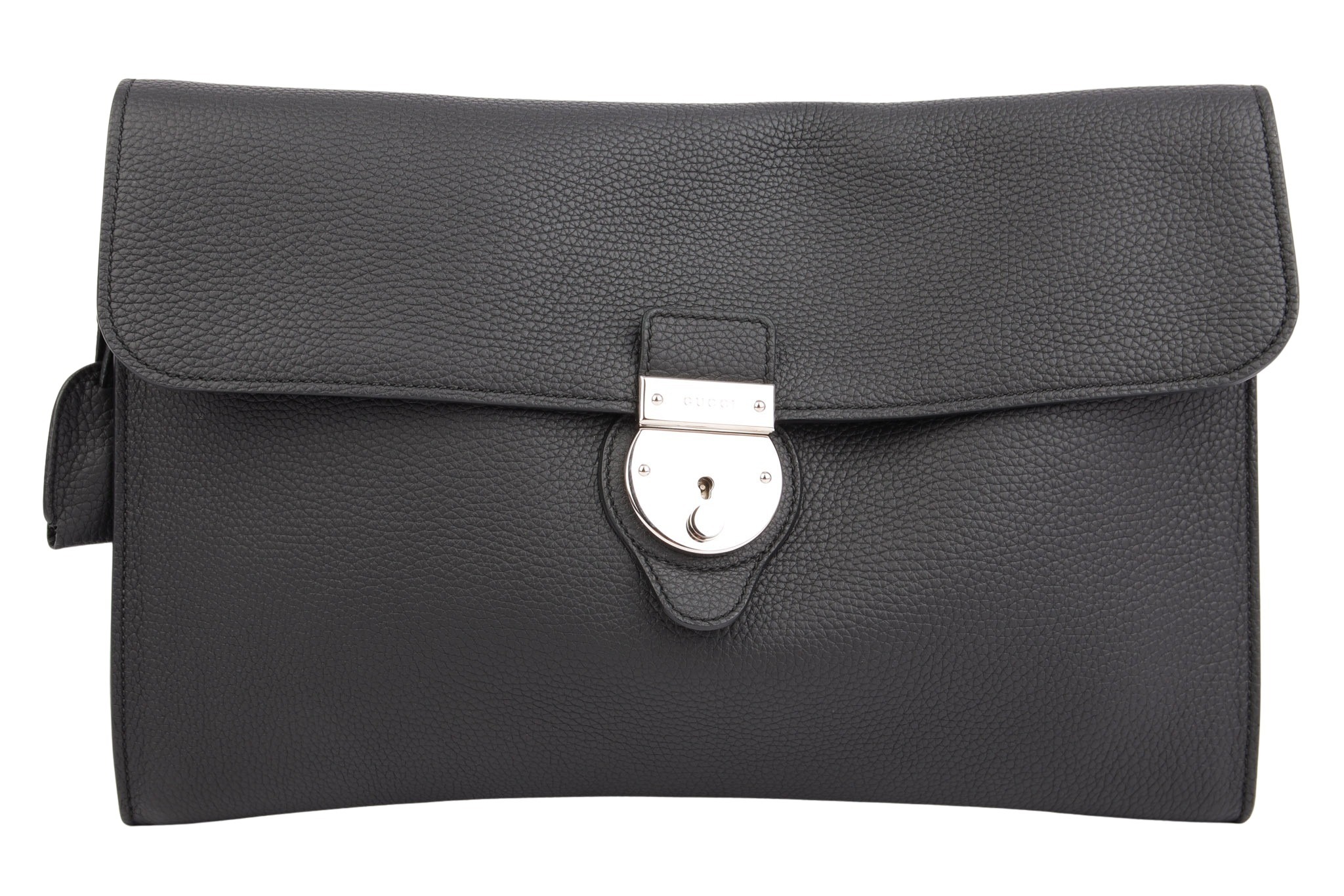 Gucci Aktentasche Leder Schwarz