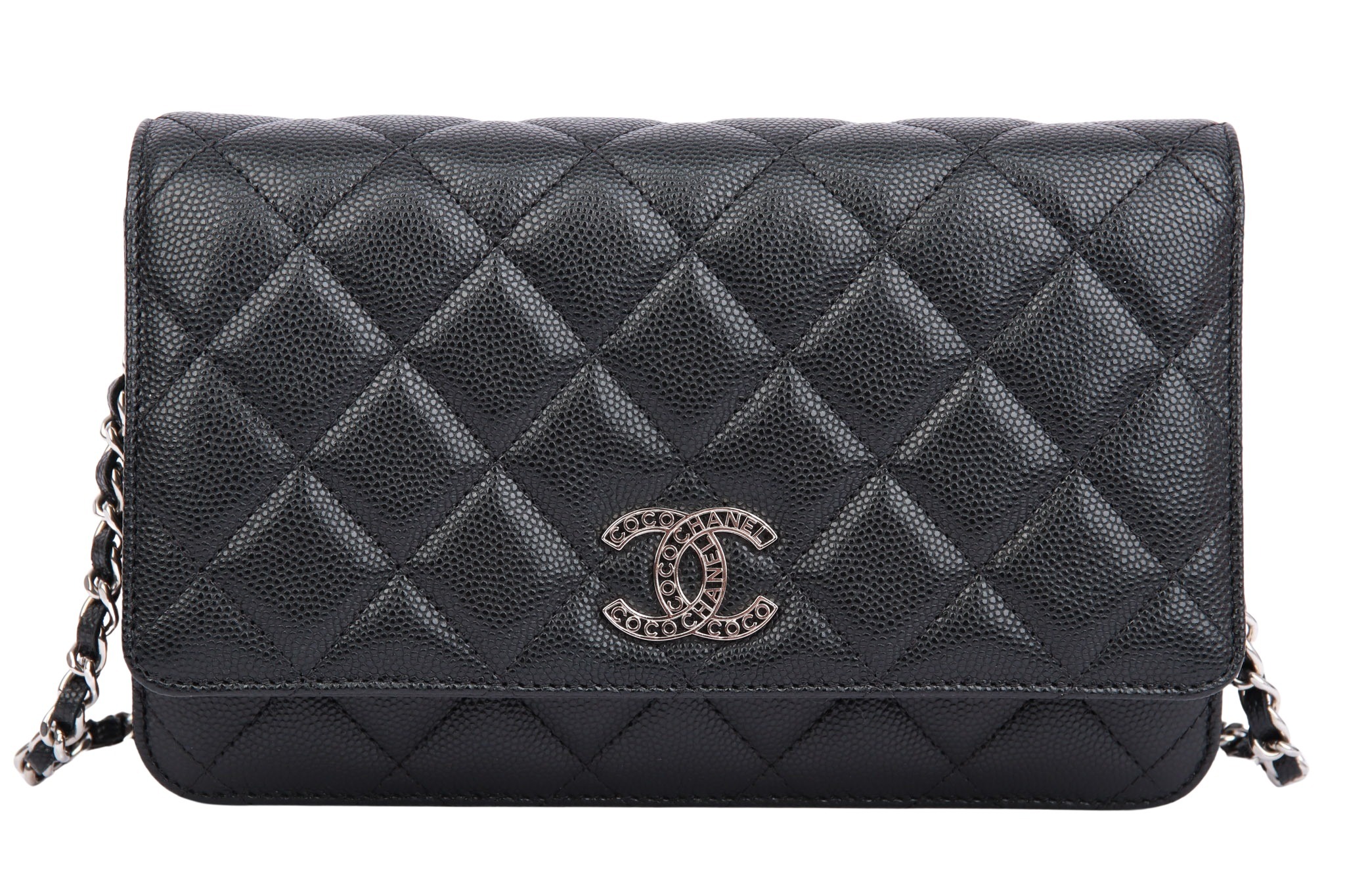 Chanel Wallet on Chain Kaviar Schwarz