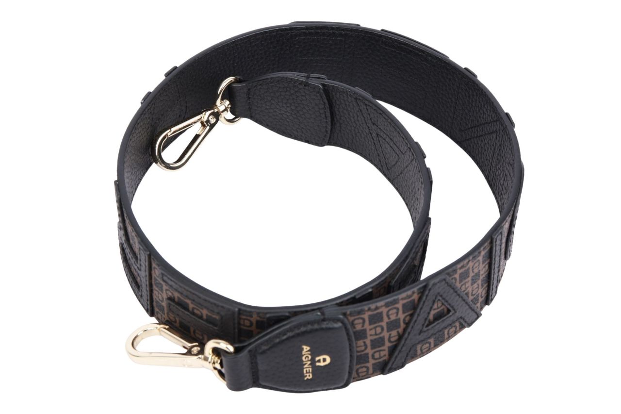 Aigner Schulterriemen Schwarz / Braun