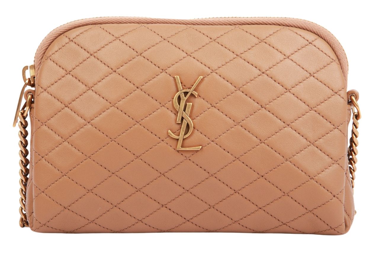 Saint Laurent Gaby Mini Leder Braun