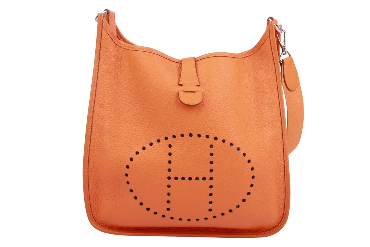 Hermès Evelyne GM Orange Taurillon Clémence