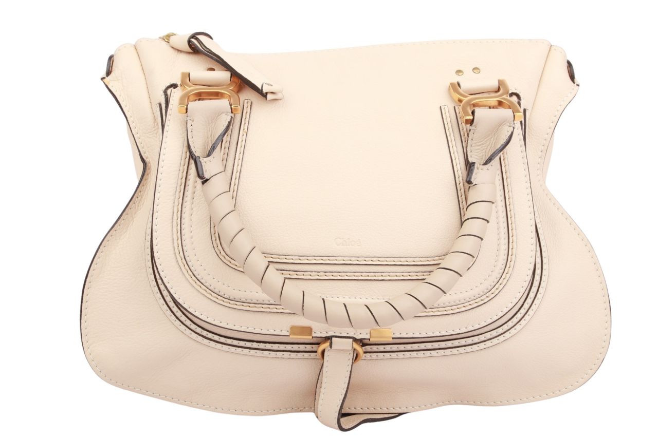 Chloé Marcie Medium Creme Leder