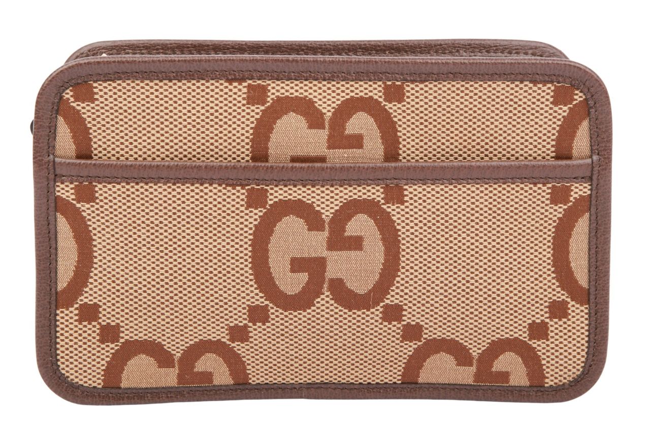 Gucci Jumbo GG Mini Umhängetasche Canvas Beige