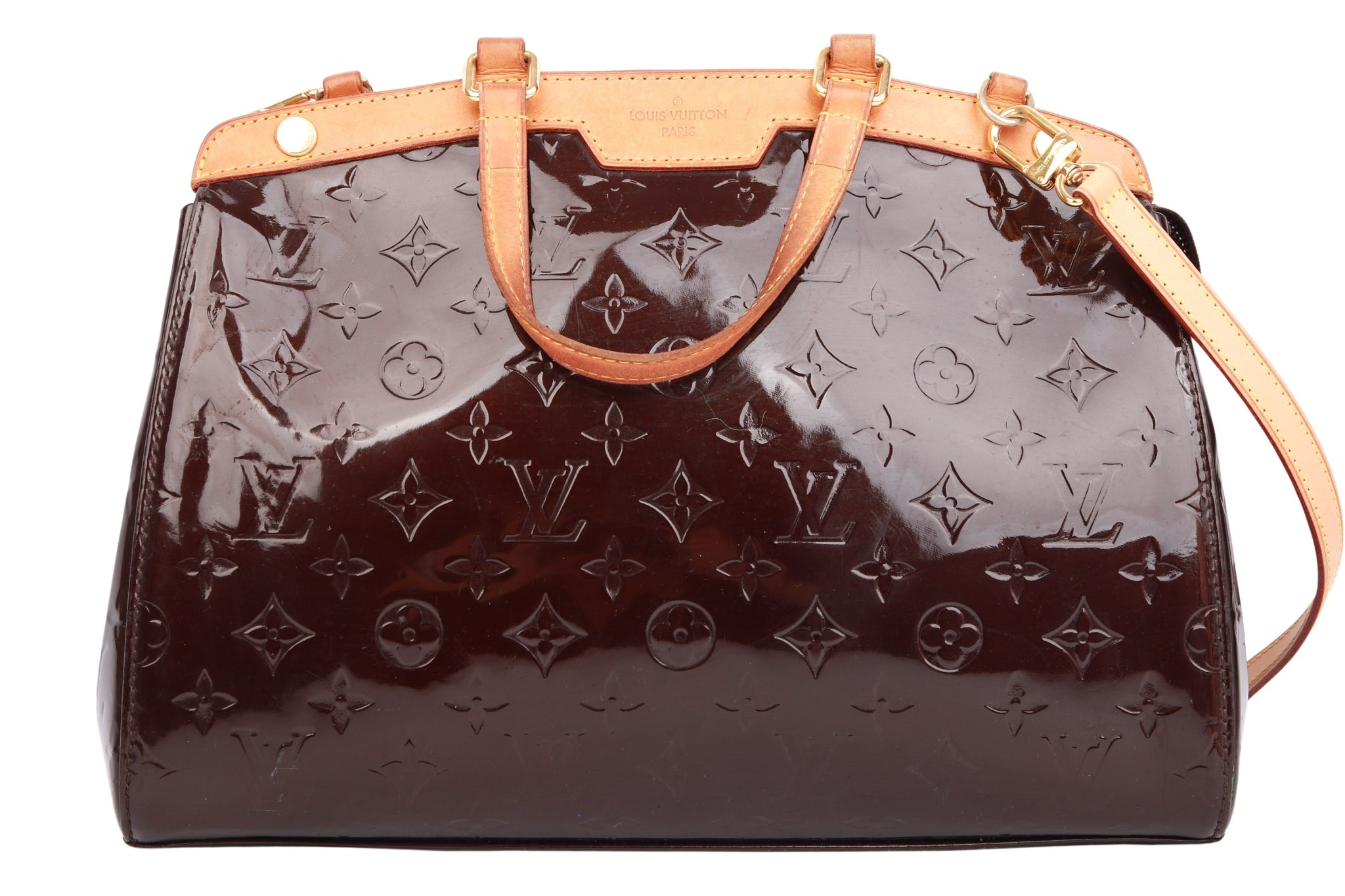 Louis Vuitton Brea MM Monogram Vernis Amarante
