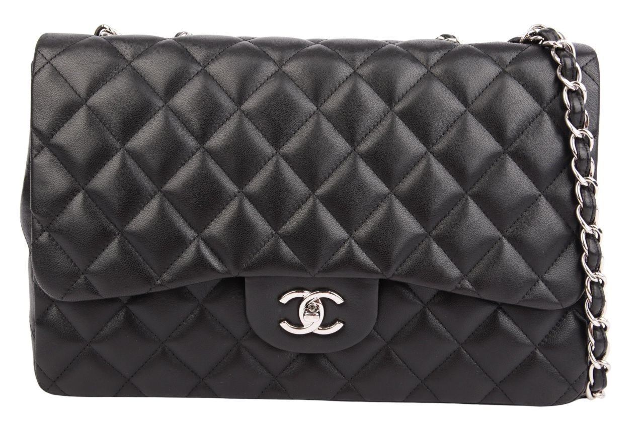 Chanel Timeless Single Flap Bag Jumbo Schwarz