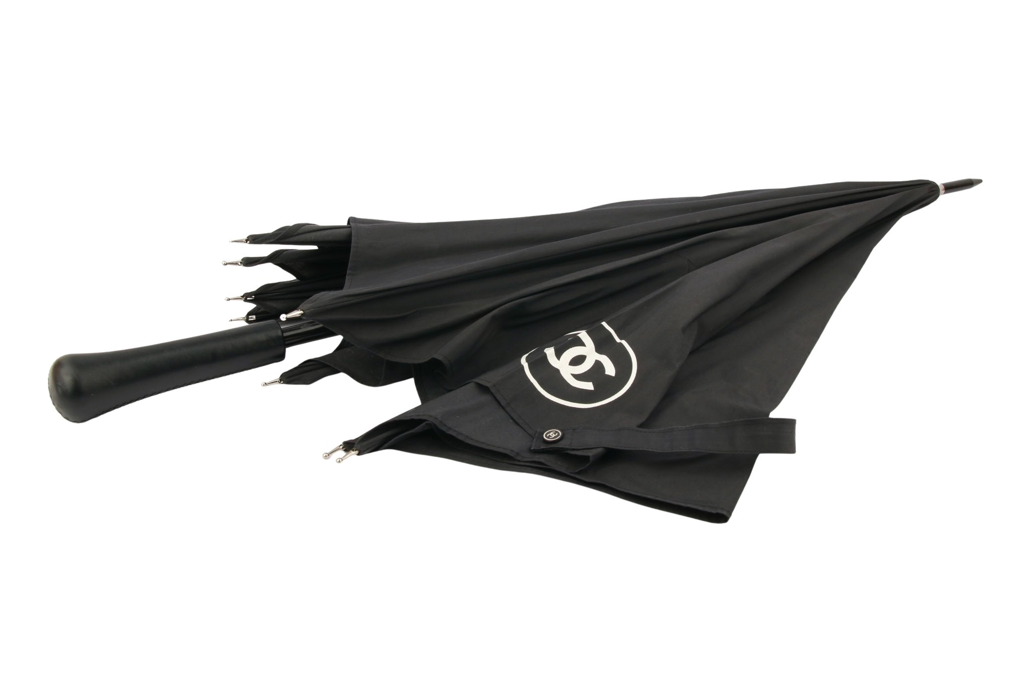 Chanel Regenschirm Schwarz