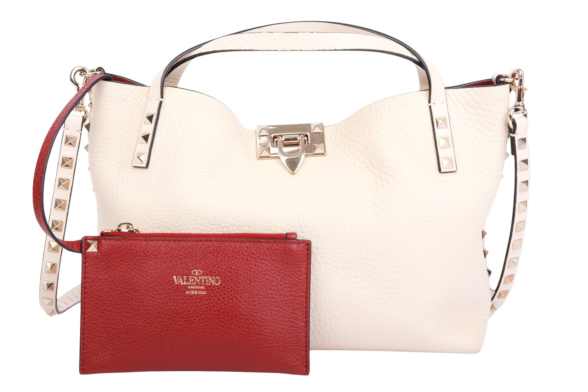 Valentino Garavani Rockstud Inkl. Pochette Bag Weiß