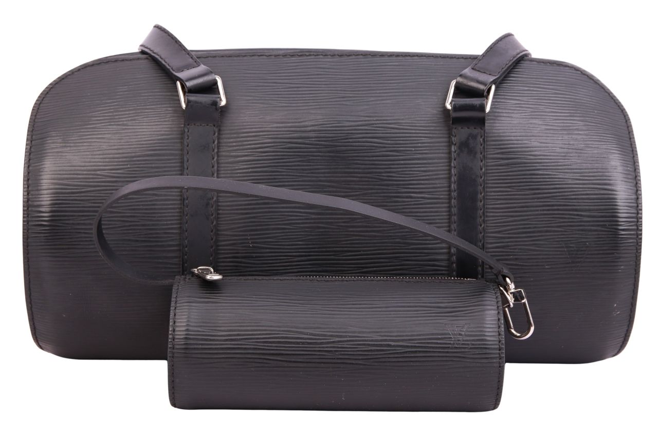 Louis Vuitton Soufflot Epi Leder mit Pochette Schwarz